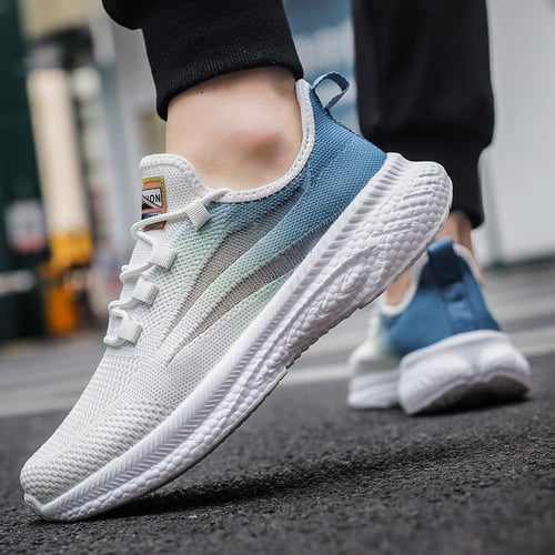 Men's casual breathable flyknit sneakers top