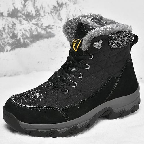 Plus Size Men Waterproof Outdoor Winter Boots Russian style Ankle