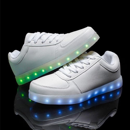 White led light up shoes on sale