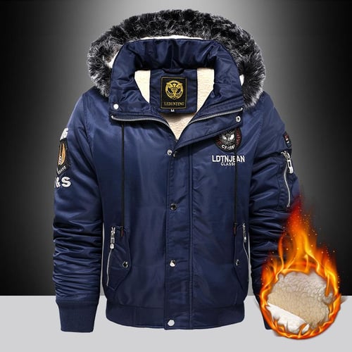 Outdoor Casual Down Parkas Coat Oversize Plus Velvet Thick Keep