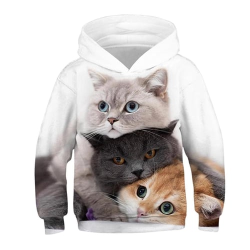 3d cat hoodie best sale