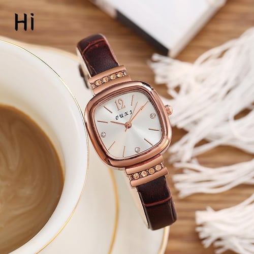 Small square women's watch top