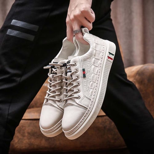 Leather shoes with sports sole shop