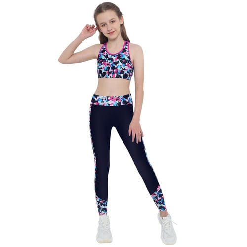 Gymnastics crop top and leggings top