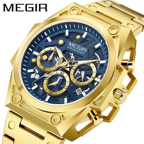 Brand Meigeer megir Watch Men s 316 fine steel hollow fashion sports chronograph Shi Ying steel watch 4220 buy Brand Meigeer megir Watch Men s 316