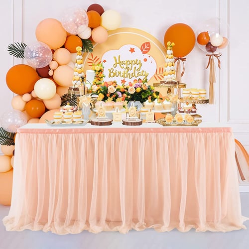 6ft tulle table skirt sale