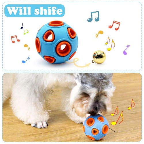 Dog ball with bell top