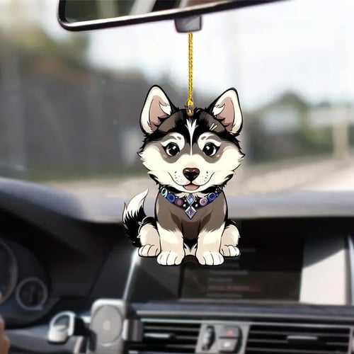 Car mirror keychain top