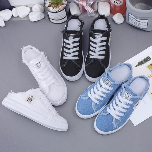 Ladies casual canvas shoes best sale