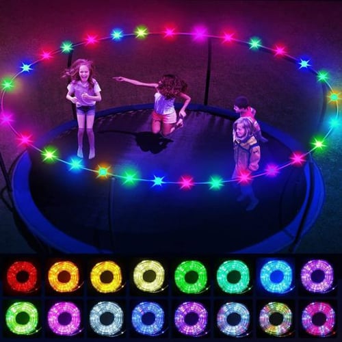 Trampoline top led lights