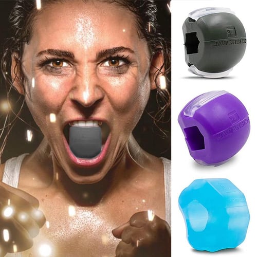 1 Piece Gym Ball Exercise Neck Jaw Gym Ball Silicone Facial Stress