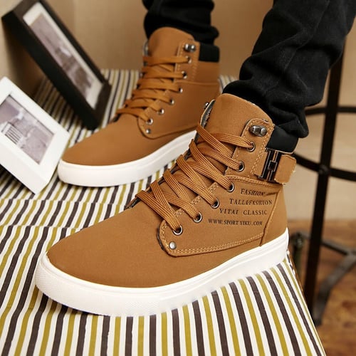 Warm canvas shoes top