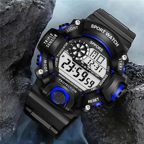Men S Digital Sports Watch 4 Colors Optional Multi Functional