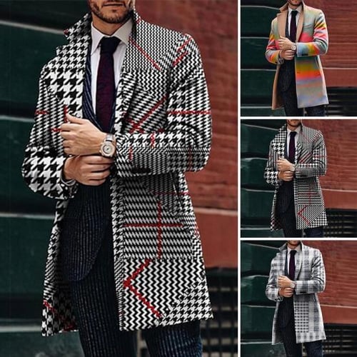 Men plaid coat shop