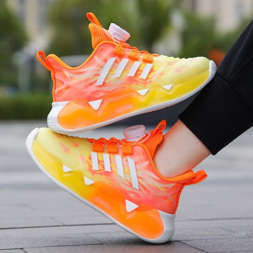 Boys orange tennis shoes deals