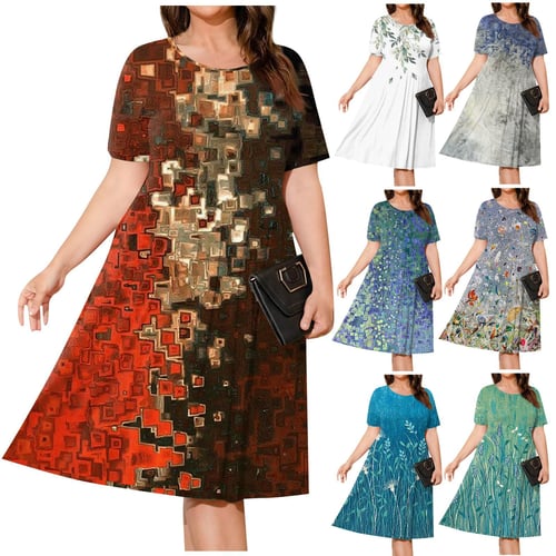 Loose fitting summer dresses best sale