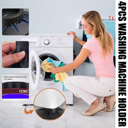 4PCS Washing Machine Holder Black Anti slip Cushion Foot Pad buy