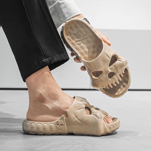 Skull flip flops deals