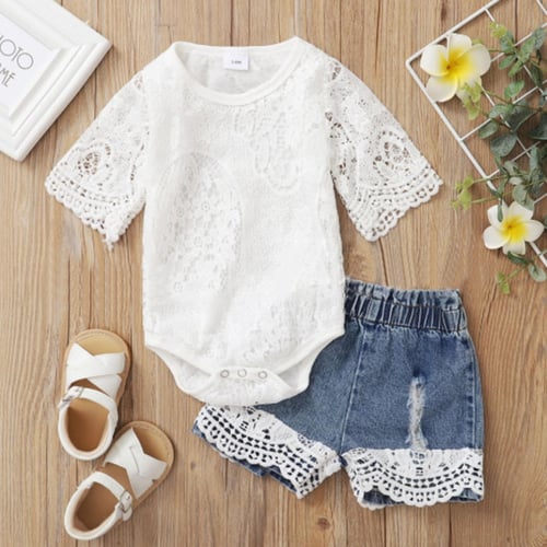 Newborn jean shorts store
