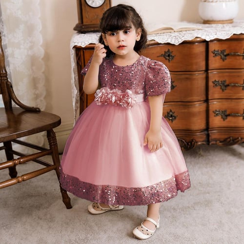 Childrens gold bridesmaid dresses best sale