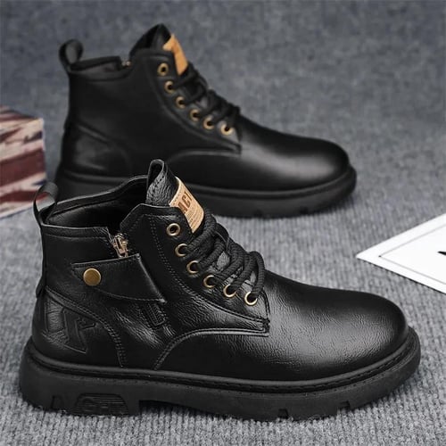 Mens biker style boots clearance