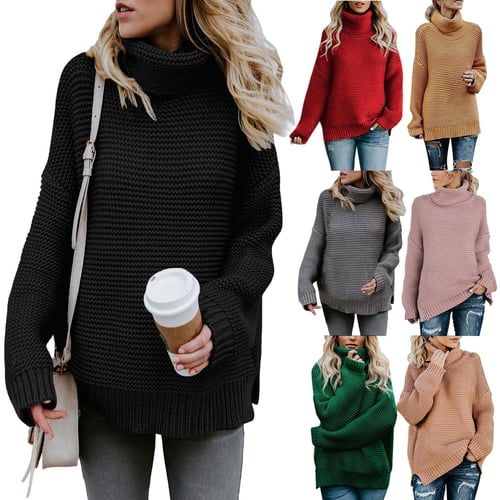 Plus size cowl neck jumper top