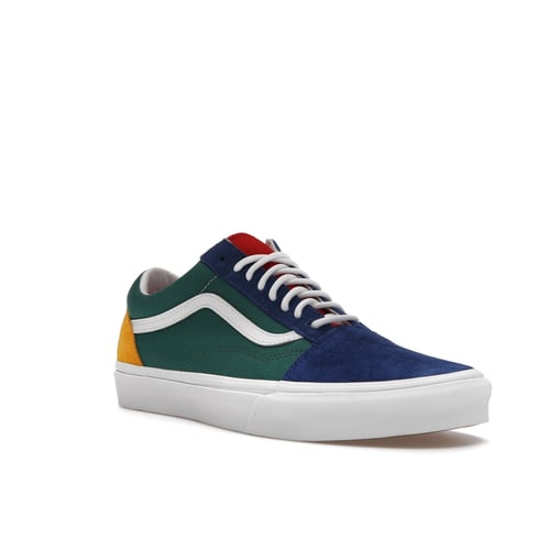 Old skool vans blue green yellow discount