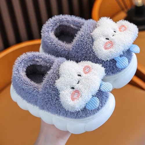Boys plush slippers hotsell