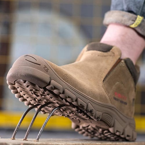 Steel bottom boots top