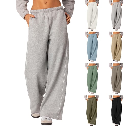Women's baggy sweatpants with pockets cheap