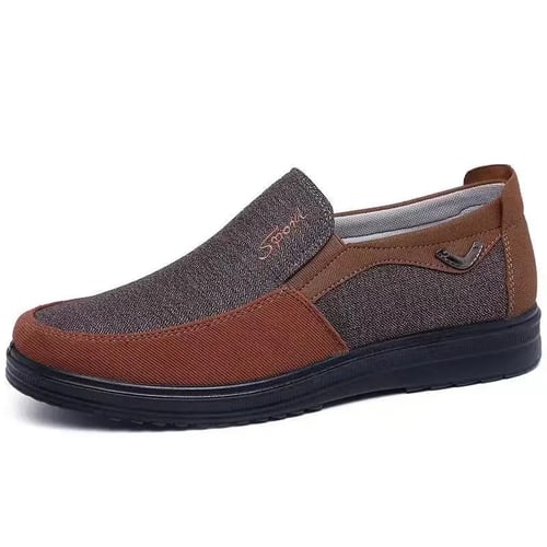 Men old beijing style canvas breathable lace up casual driving shoes top