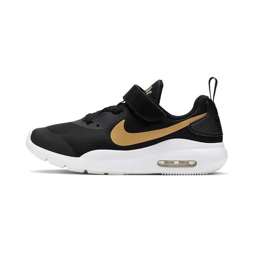 Nike black/gold air max oketo junior trainers online
