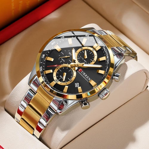 Curren chronograph watch price new arrivals