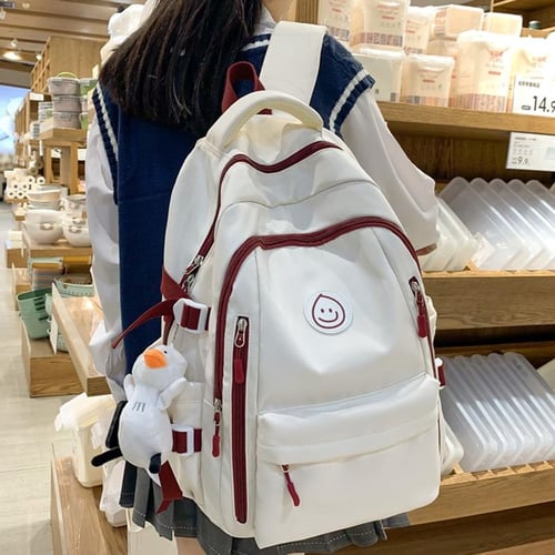 Large Female Cute College Backpack Girl Travel Book Backpack Nylon