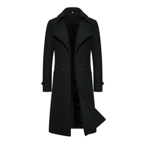 Long sleeve coat men deals