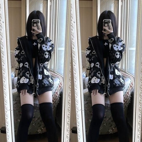 Grunge japanese fashion top