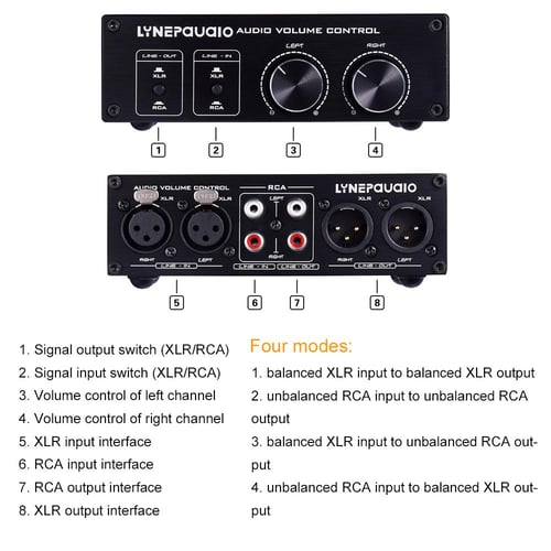 Passive Audio Volume Controller with Fully Balanced Single Ended