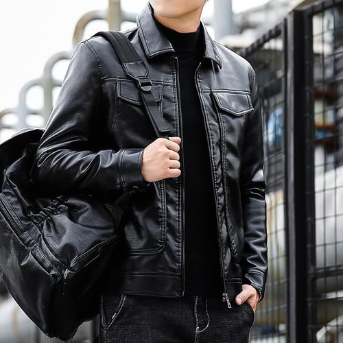 Korean leather jacket brands cheap