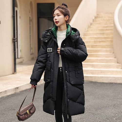 Long padded jacket korean style top