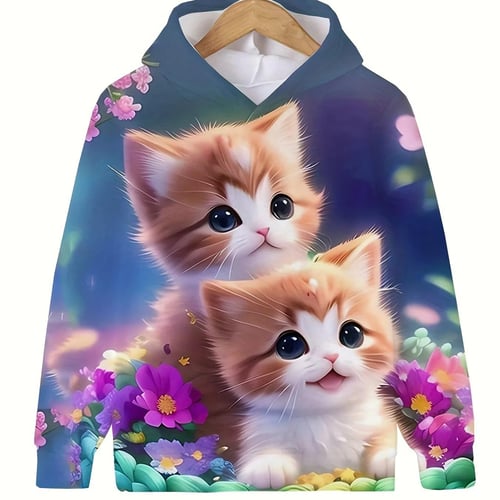 Boys cat hoodie online