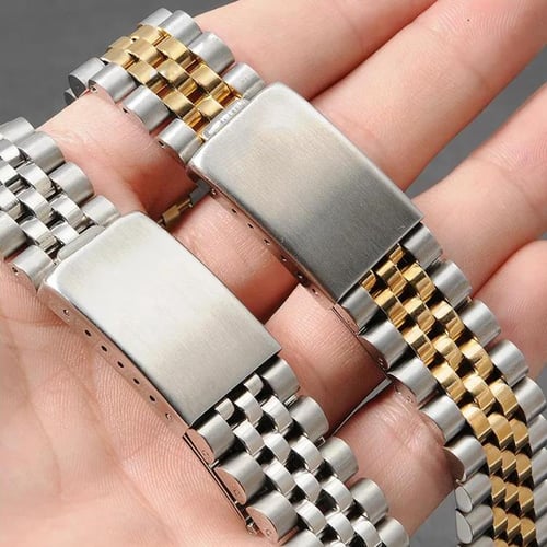 Curved End Metal Stainless Steel Strap For Rolex DATEJUST Luxury