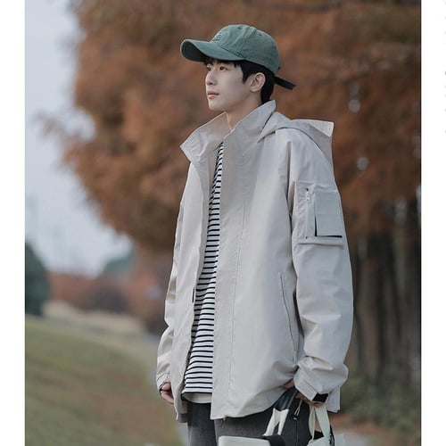 Spring and Autumn Season Coat Men's Thin Windbreaker Jacket