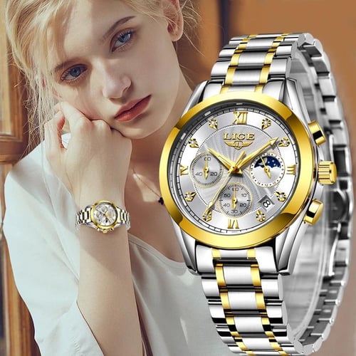 Gold discount watch women