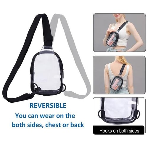 Transparent chest bag on sale