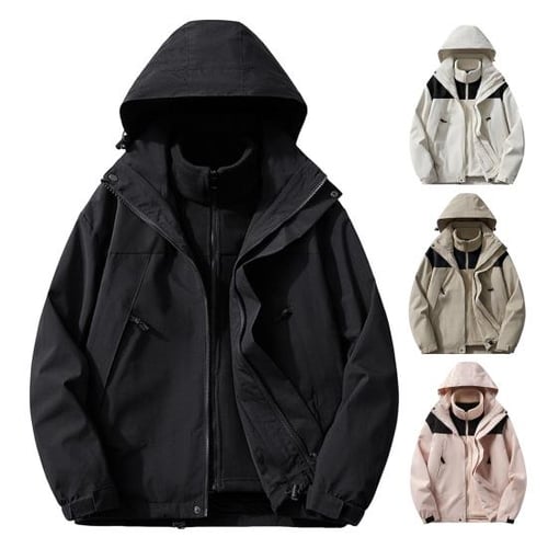 Trench coat with detachable liner & hood cheap