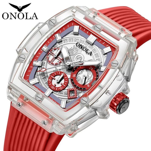 New TOP Brand Luxury Men s Watch With Box ONOLA Square Watch Men s