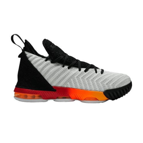 Nike LeBron 16 GS Space Travel Kids Sneakers White Laser Orange