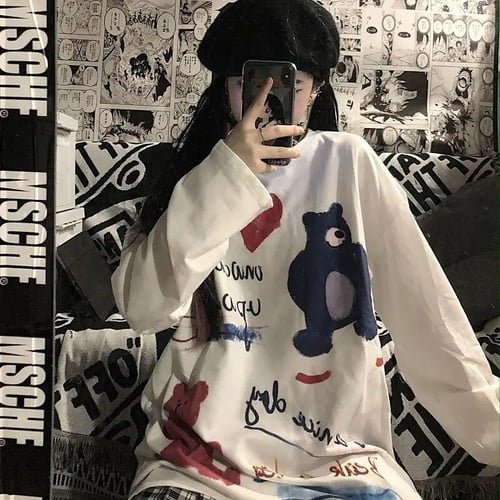 Korean style loose tops clearance