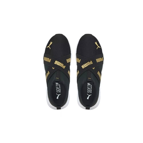 Puma slip ons gold kids clearance