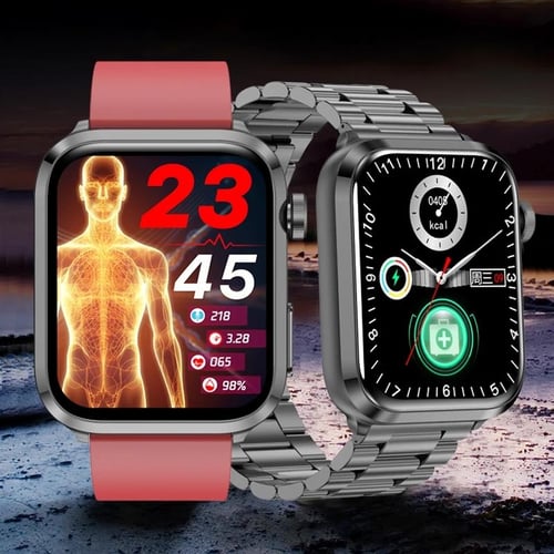 Bluetooth smart watch with thermometer heart rate and blood pressure monitor sales